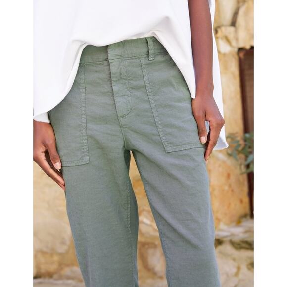Frank & Eileen Women's Jameson Utility Jogger Cotton High Rise Tapered Pants 8 - Picture 3 of 11
